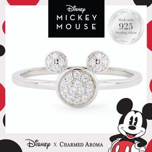 Disney Mickey Mouse ring, 925 Sterling Silver Charmed Aroma